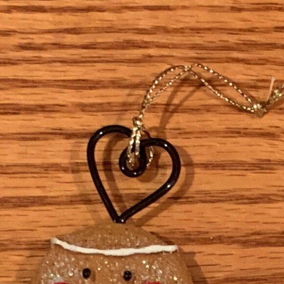 SET OF SIX GINGERBREAD MEN AND WOMEN, SPARKLY, CHRISTMAS ORNAMENTS, LIKE NEW - Picture 4 of 4